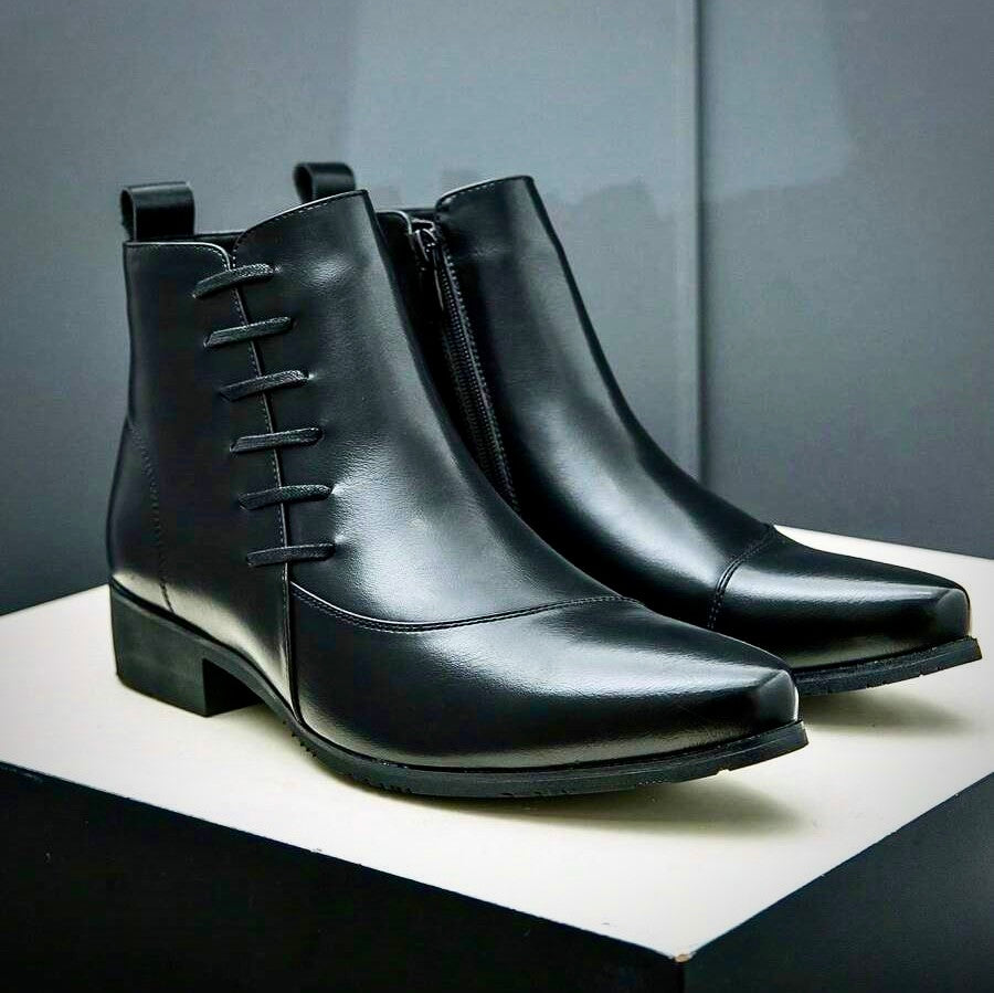 Herren Lederstiefel Elegantes Leder
