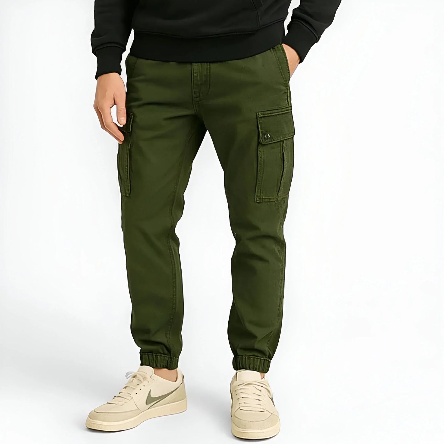 Herren Cargo Hose Baumwoll Bequem