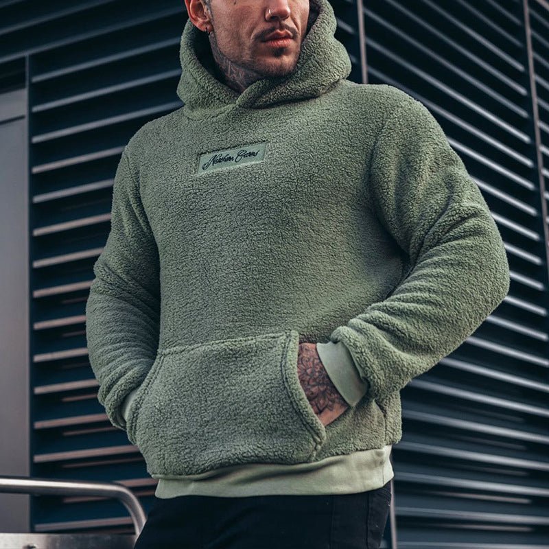 Herren Plüschpullover mit Kapuze Weich - Norvielle