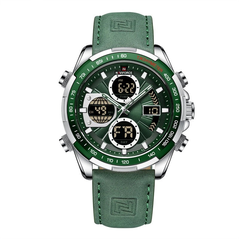 Herren Edelstahl Armbanduhr Marine Chrono