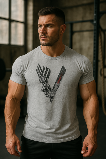 Herren T-Shirt Baumwolle Leicht Bequem Weiss