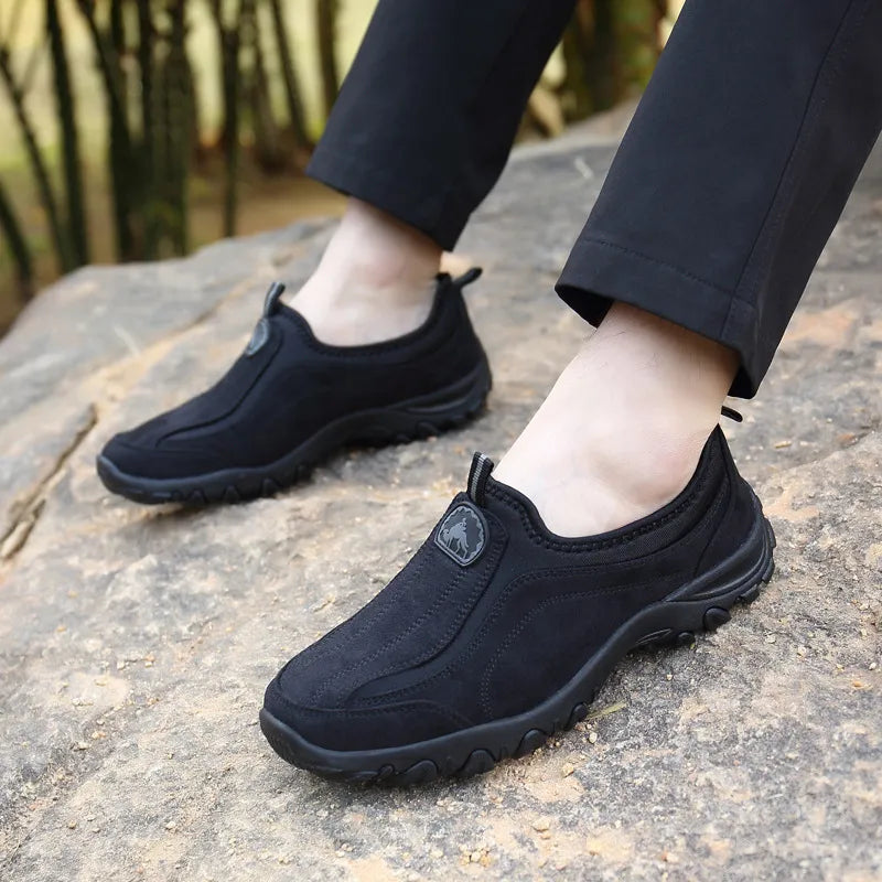 Herren Wanderschuhe mit Fußgewölbe-Stütze Bequem