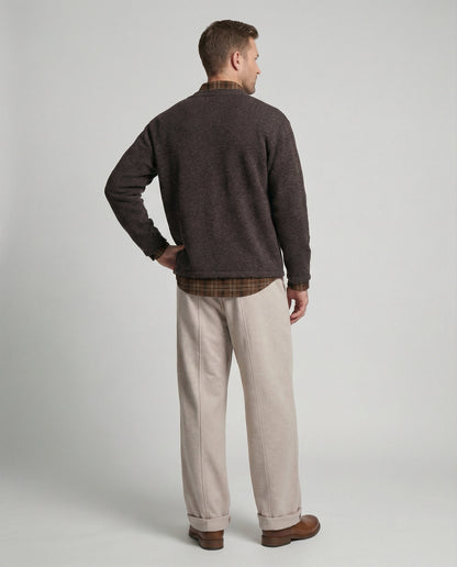 Herren Fleecehose Warm Bequem Baggy Fit