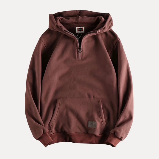 Herren Kapuzenpullover Reißverschluss Bequem Modern Schwarz - Norvielle
