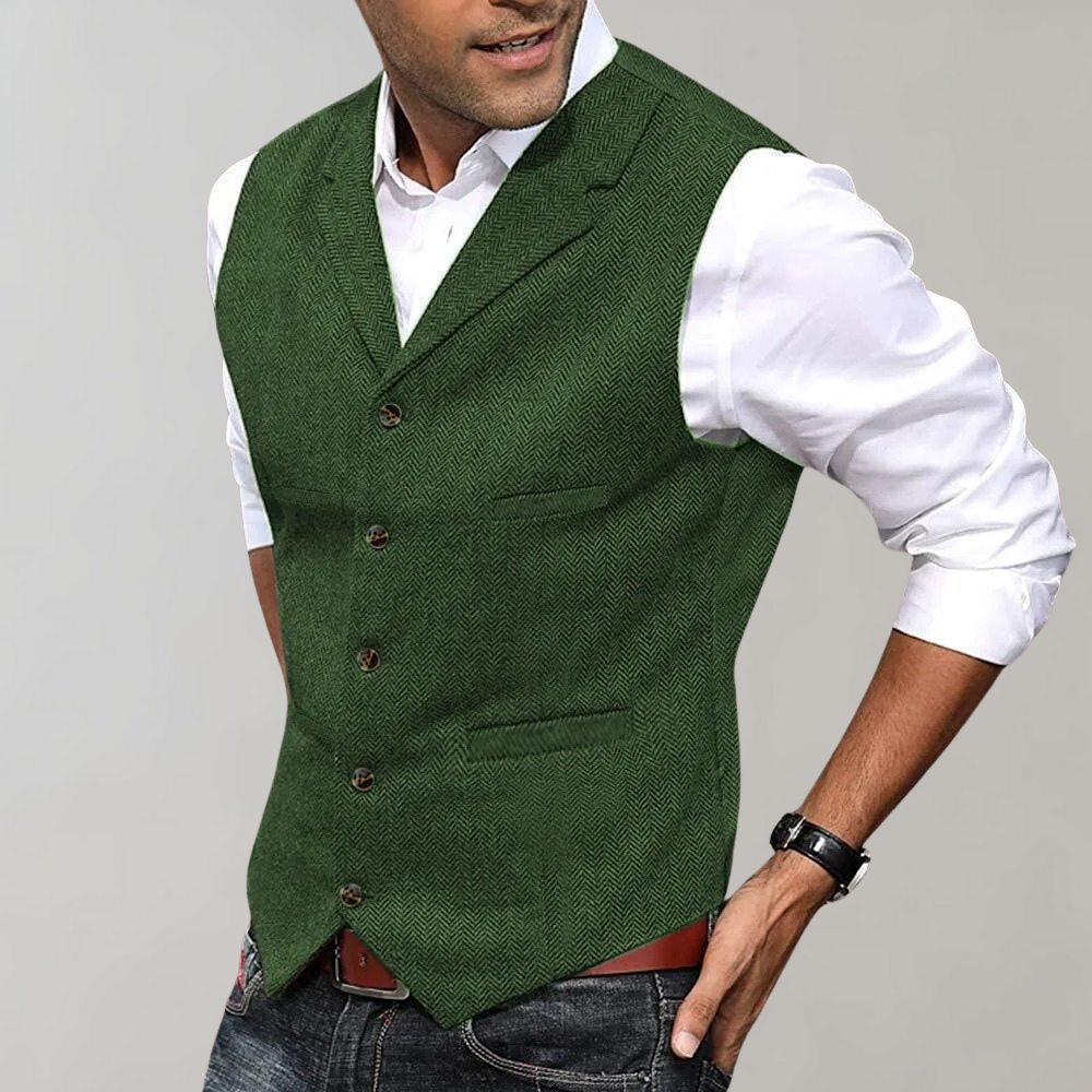 Herren Slimfit Anzugweste Elegant - Norvielle