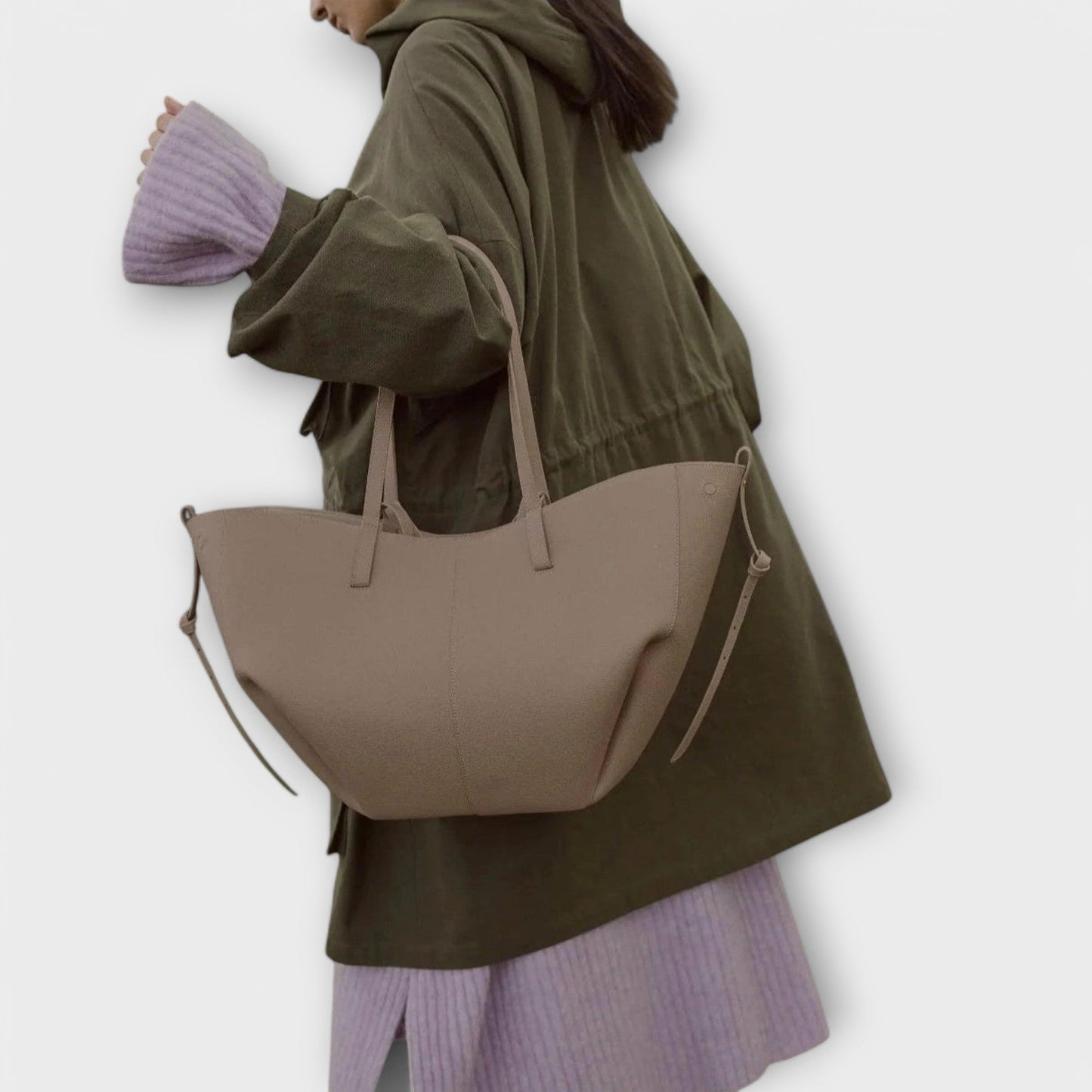 Damen Großtasche Geräumig Alltag Leder