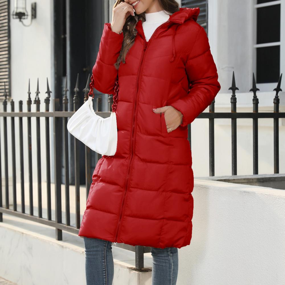 Damen Steppmantel Mittellang Warm