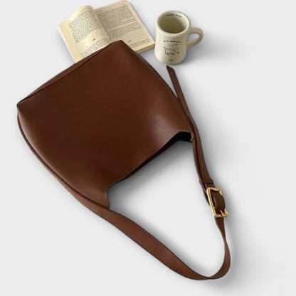 Damen Schultertasche Klassisches Leder Elegant