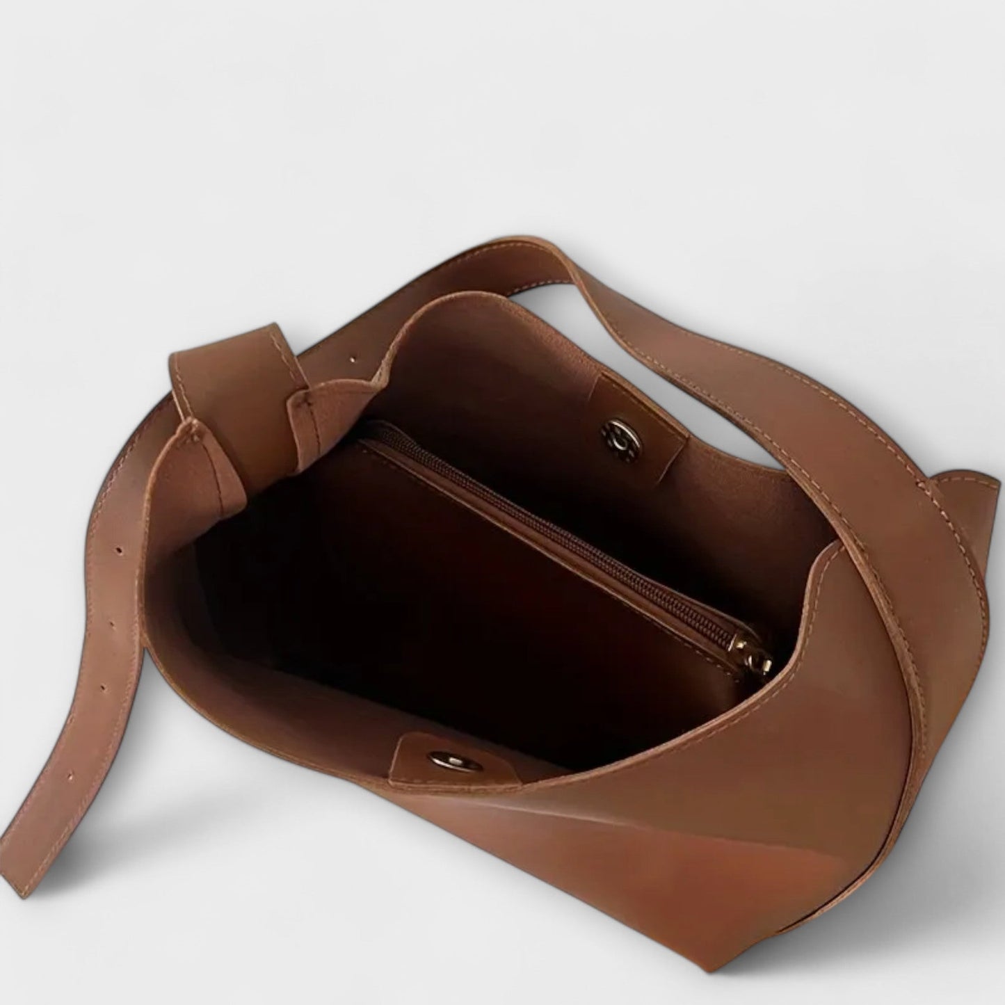 Damen Schultertasche Klassisches Leder Elegant