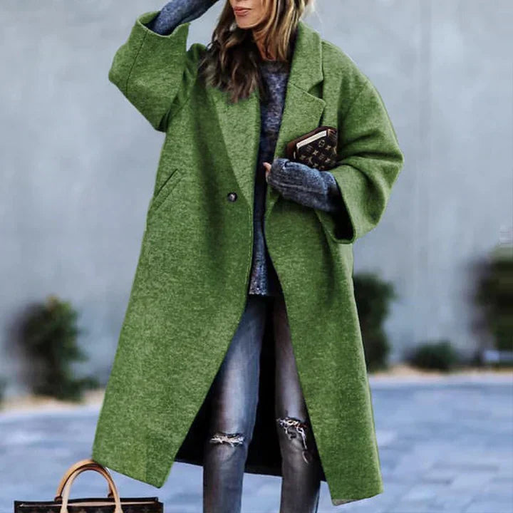 Damen Wintermantel Lang Elegant