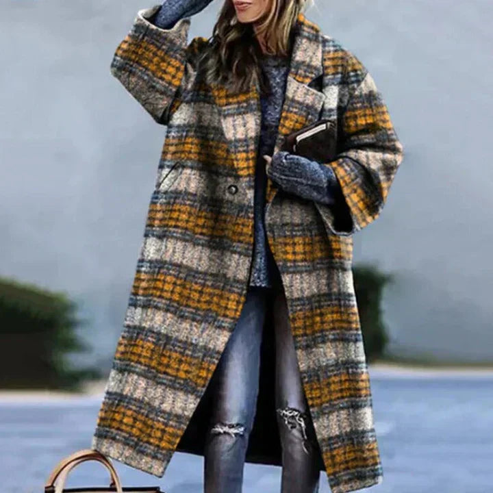Damen Wintermantel Lang Elegant