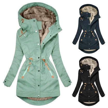 Damen Parka Wetterfest Warm Isoliert