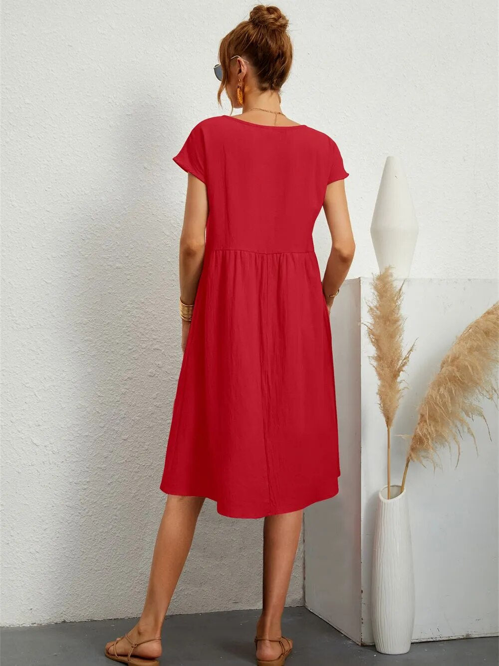 Damen Sommerkleid Elegantes Kleid Trendfarben