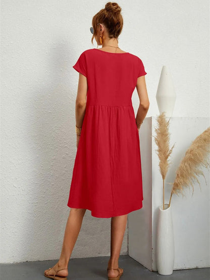 Damen Sommerkleid Elegantes Kleid Trendfarben
