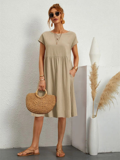 Damen Sommerkleid Elegantes Kleid Trendfarben