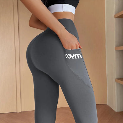 Damen Sportleggings Mit Tasche Für Yoga