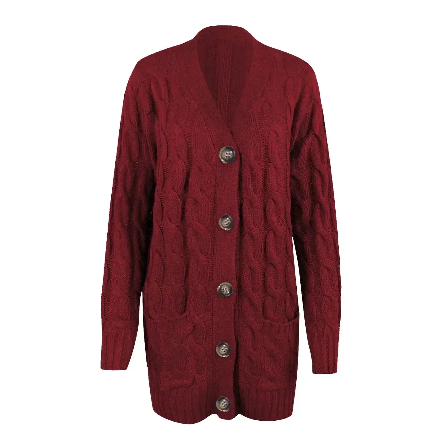 Damen Jacke Knöpfe Elegant Modern