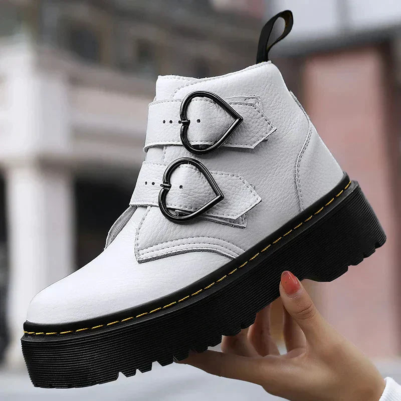 Damen Stiefeletten Dicksohlige Schuhe