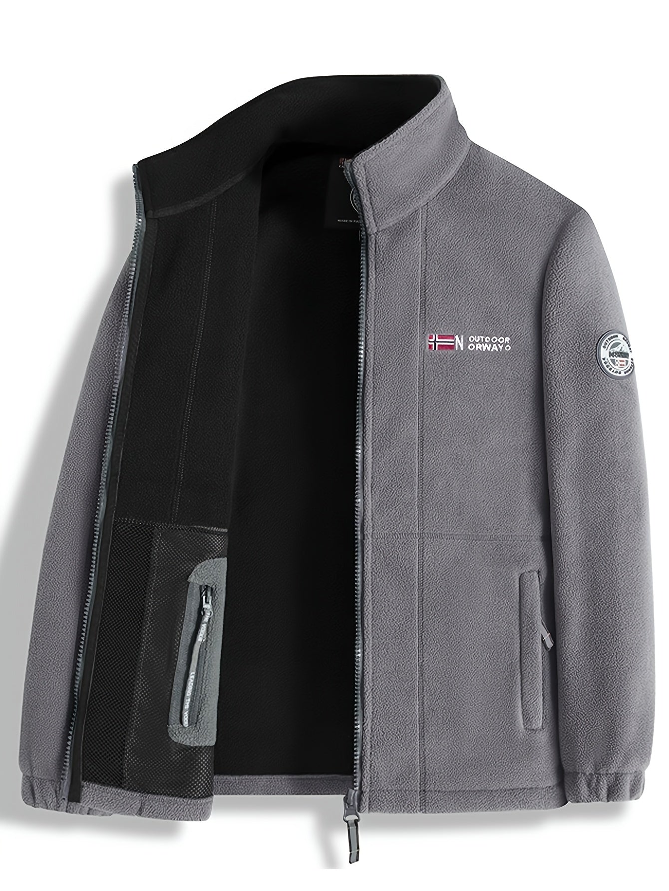 Herren Winterjacke Warm Reißverschluss