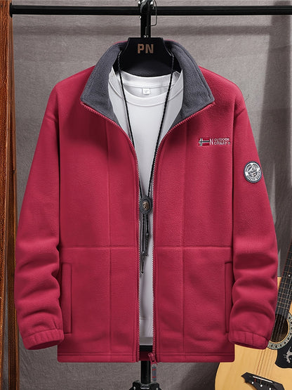 Herren Winterjacke Warm Reißverschluss