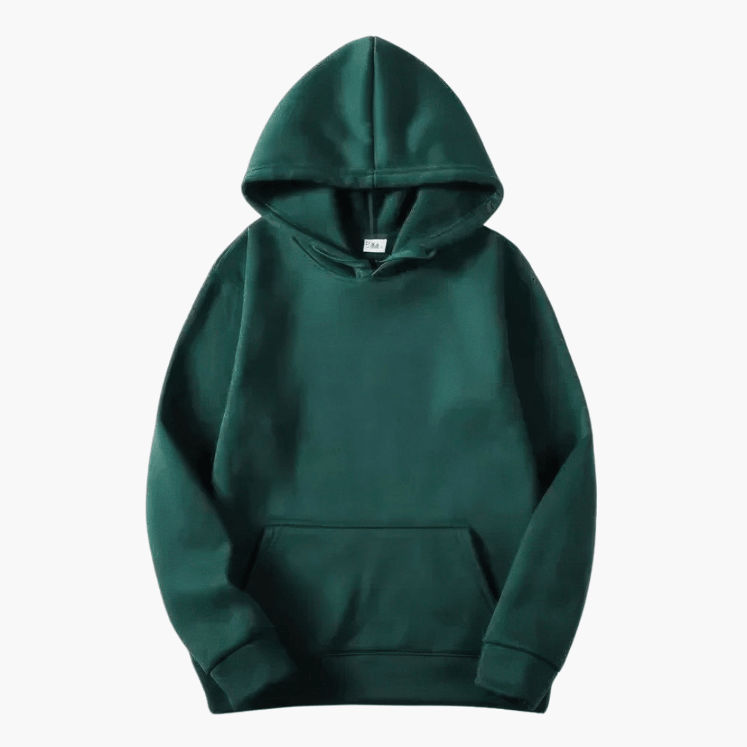 Herren Hoodie Pullover Klassisch Grün XL