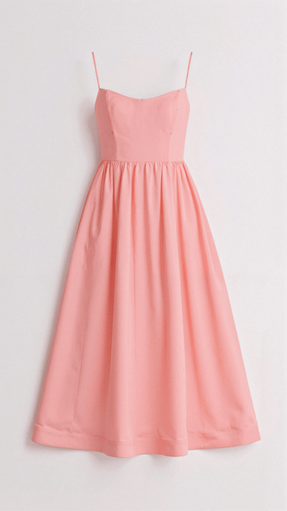 Damen A-Linie Midikleid Ascot Stil Elegantes Kleid