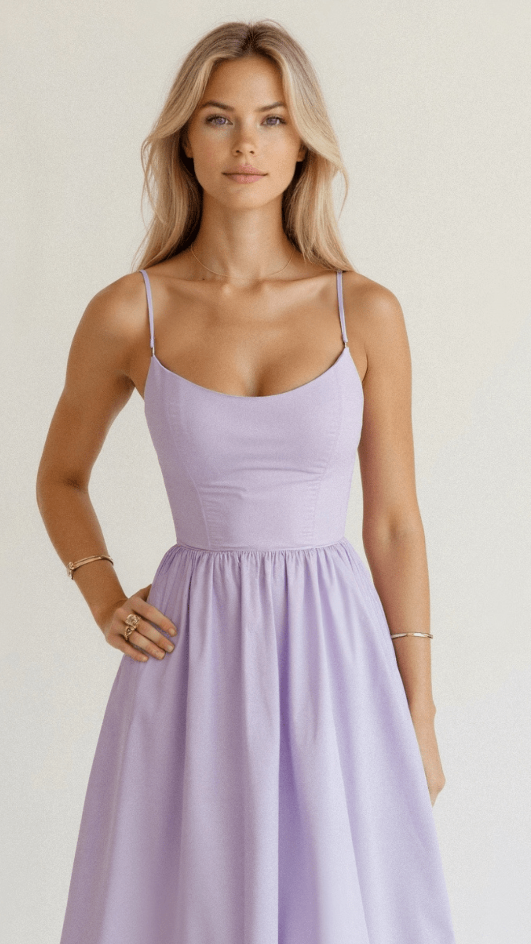 Damen A-Linie Midikleid Ascot Stil Elegantes Kleid