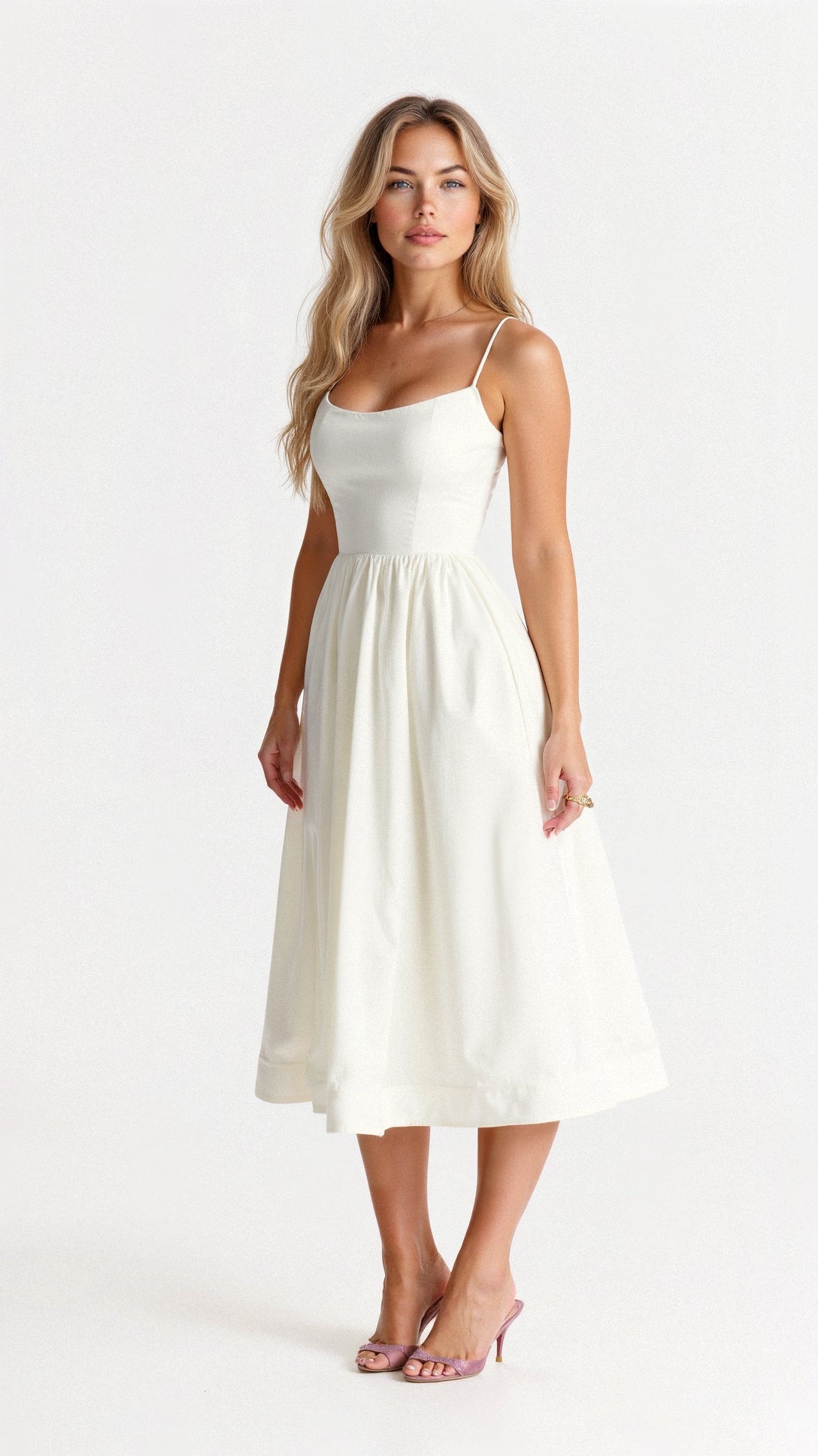 Damen A-Linie Midikleid Ascot Stil Elegantes Kleid - Norvielle