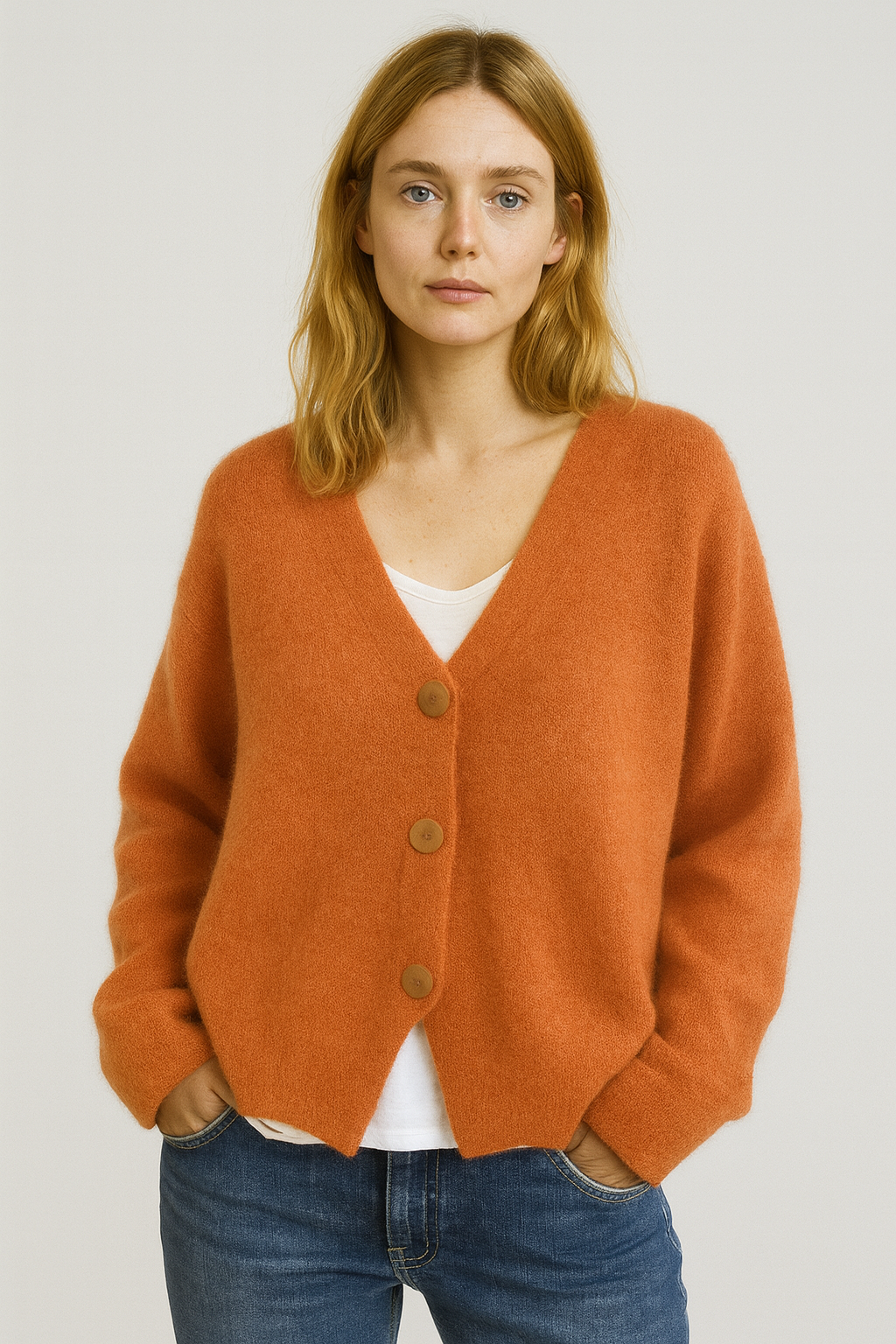 Damen Cardigan Mit Knöpfen Modern Freizeit - Norvielle