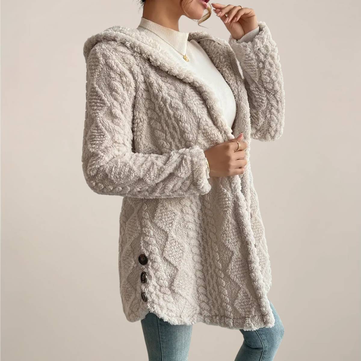 Damen Cardigan Leicht Strick Frühjahr