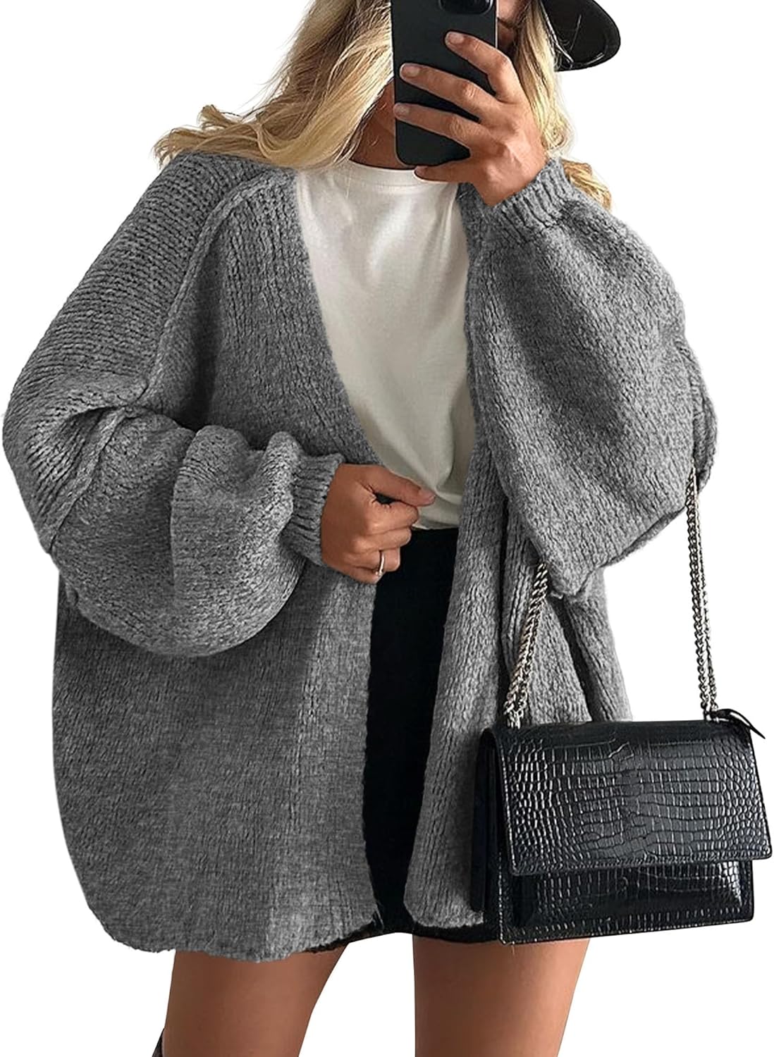 Damen Strickcardigan Zopfmuster Pastell