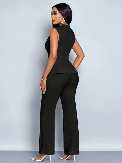 Damen Sommer Set Ärmelloses und Hose