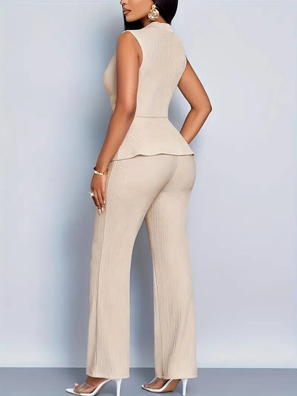 Damen Sommer Set Ärmelloses und Hose
