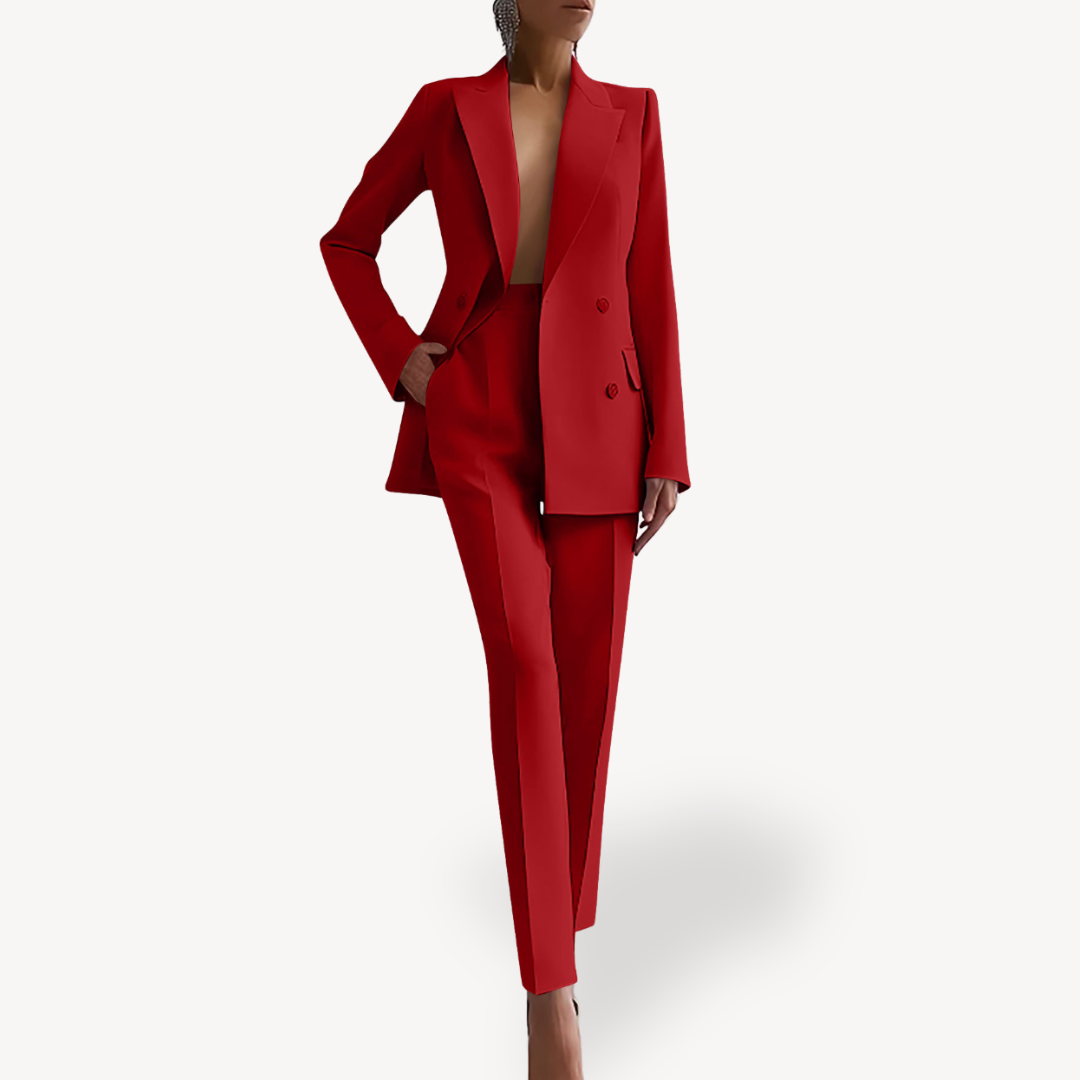 Damen Anzug-Set Eleganter Langblazer Maßgeschneidert