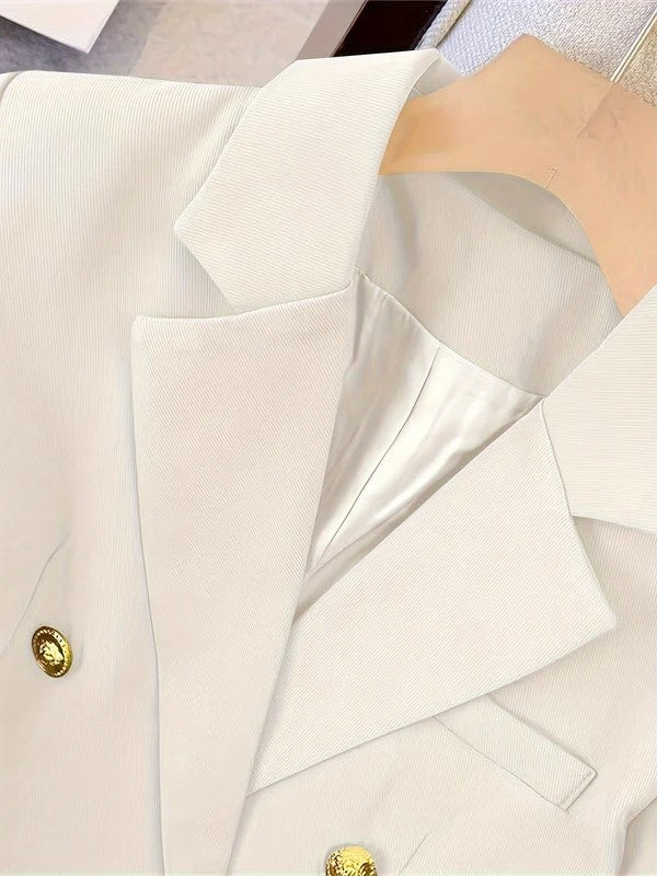 Damen Doppelreihenblazer Maßgeschneidert Elegant