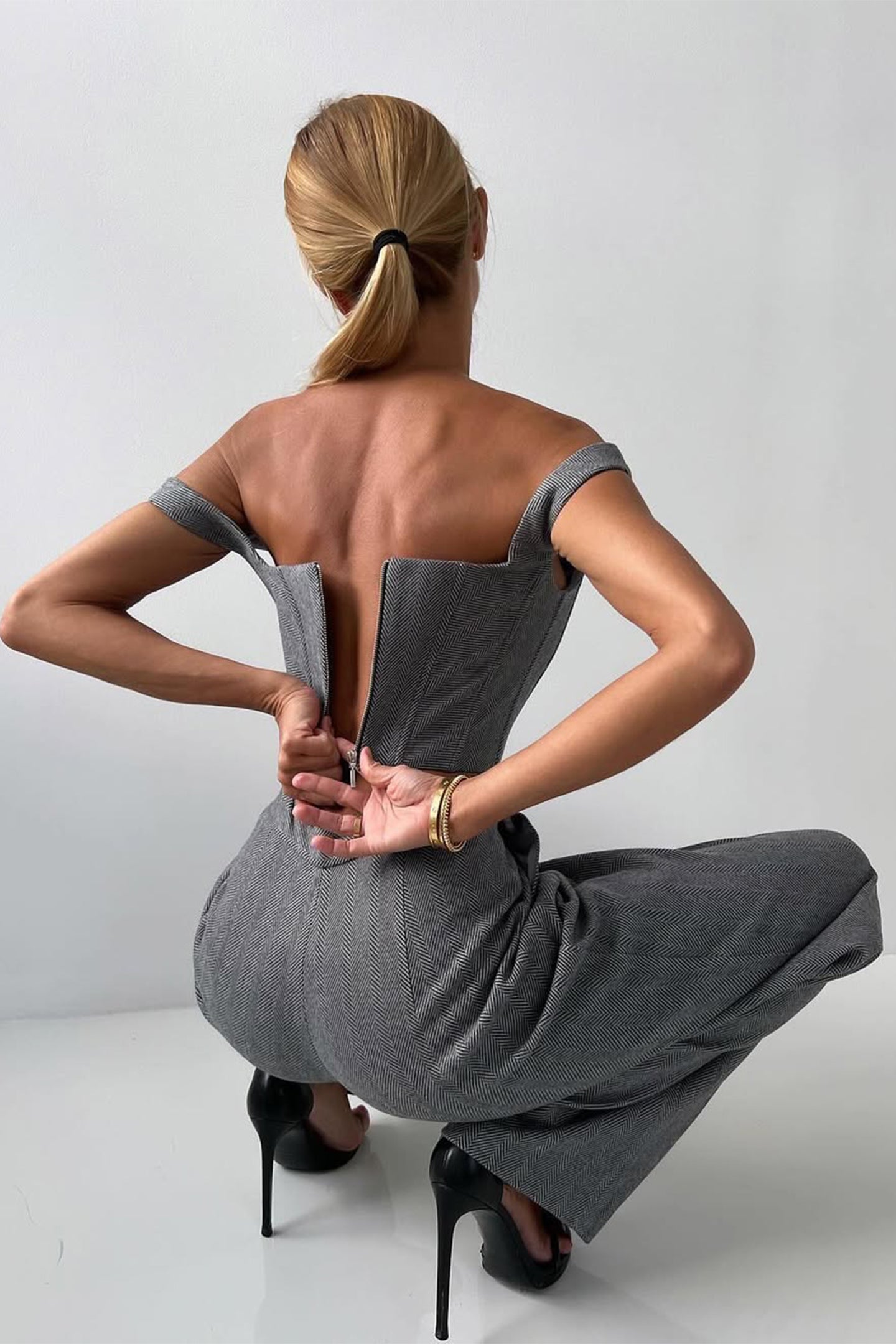 Damen Business Anzug Dreiteilig Elegant