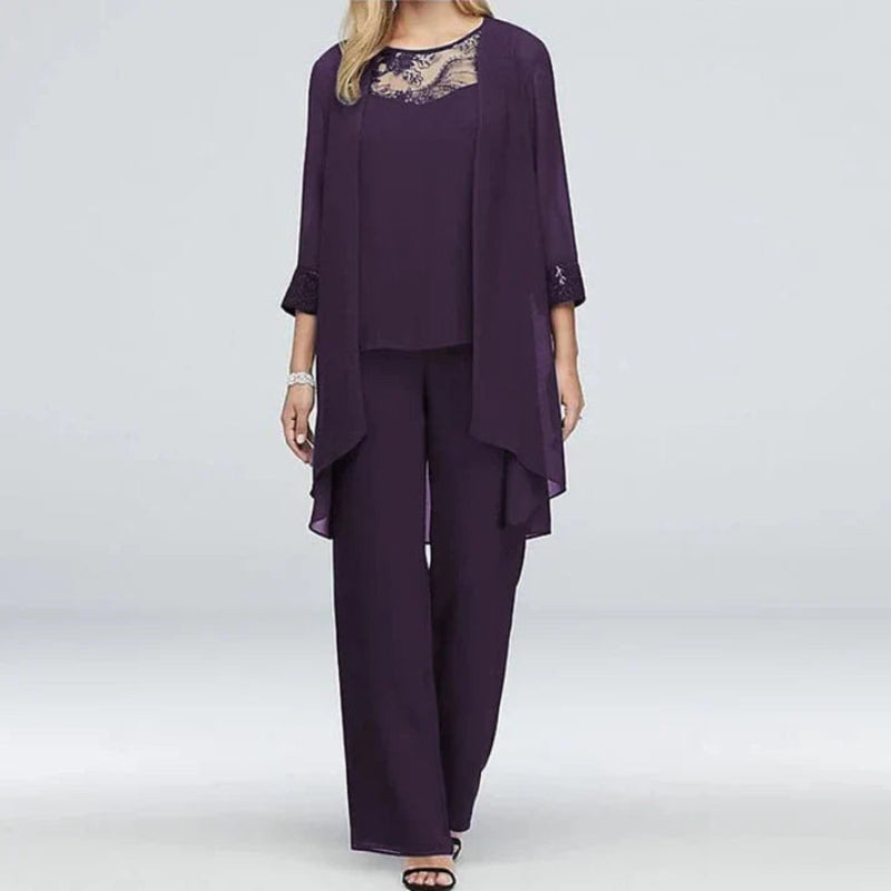Damen Sommer Set Leichtes Oberteil und Hose