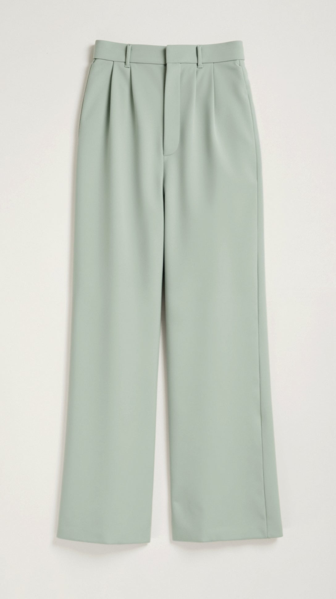 Damen Weitbein-Hose Hochtaillie Komfortabel
