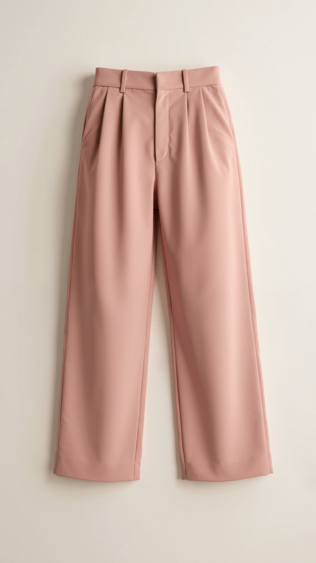 Damen Weitbein-Hose Hochtaillie Komfortabel