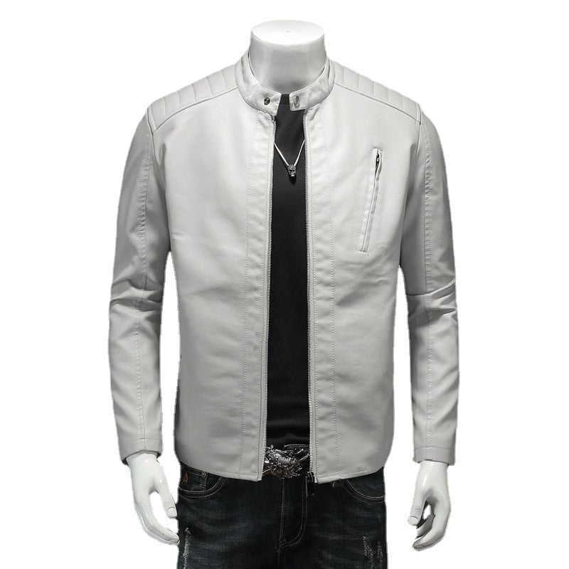 Herren Lederjacke Bikerjacke Leder