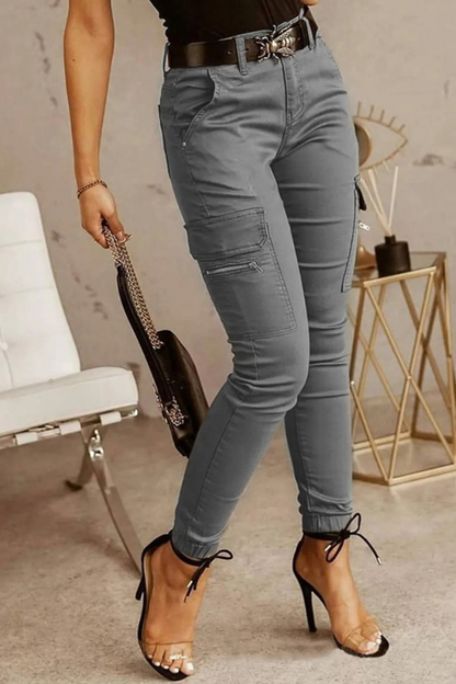 Damen Cargo-Hose Modern Bequem
