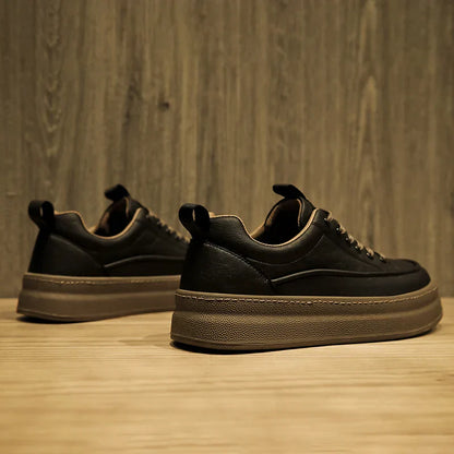 Herren Leder Sneaker Sportlich