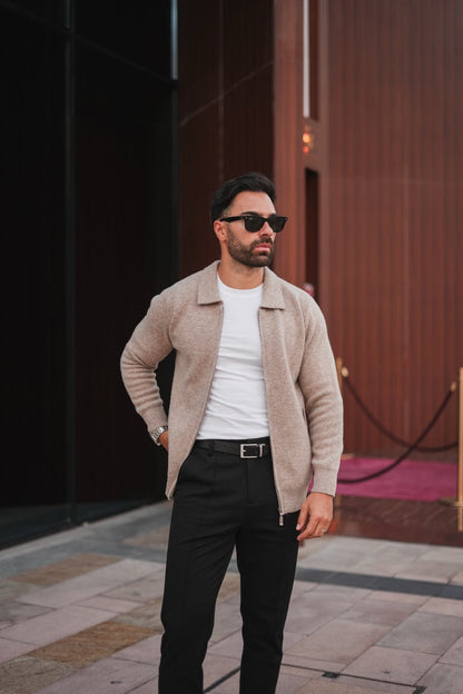 Herren Kaschmir Strickjacke Weich Elegant
