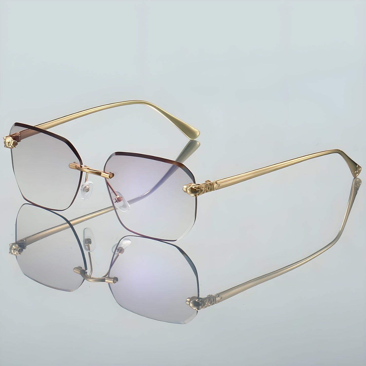 Herren Sonnenbrille Rahmenlos Sportlich