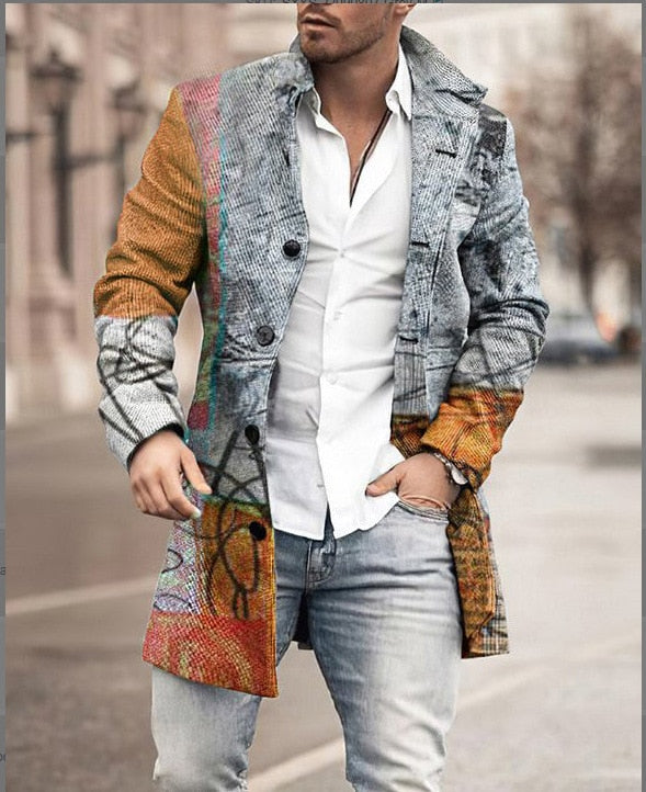Herren Winterjacke Warm Isoliert Mit Kragen