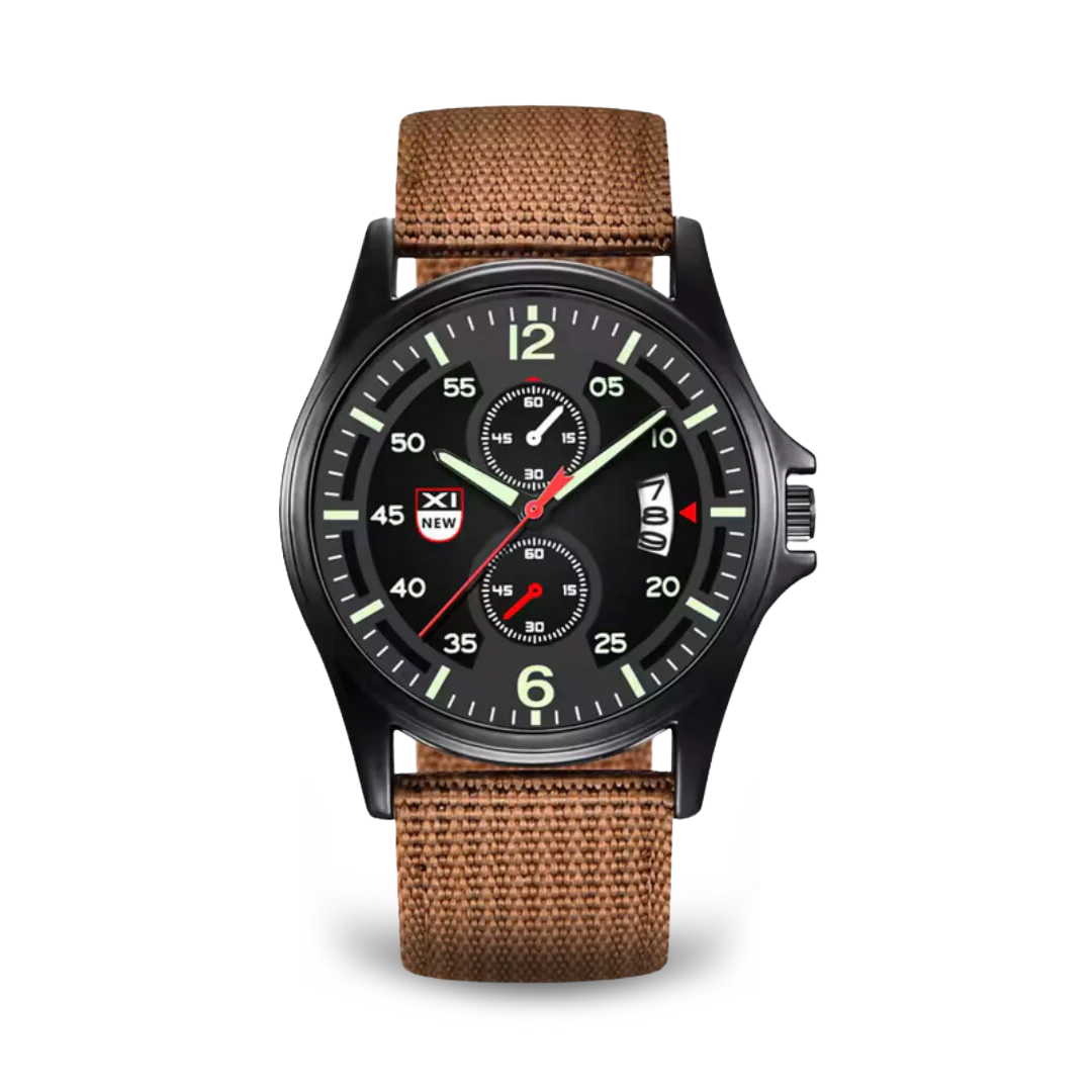 Herren Quarz Uhr Militärstil