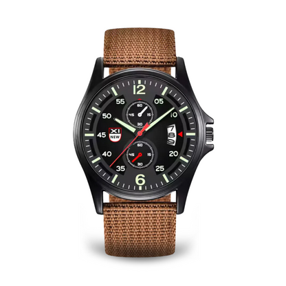 Herren Quarz Uhr Militärstil