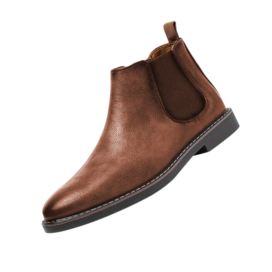Herren Chelsea Boots Leder Komfortabel