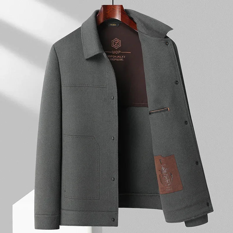 Herren Wolljacke Schurwolle Elegant - Norvielle