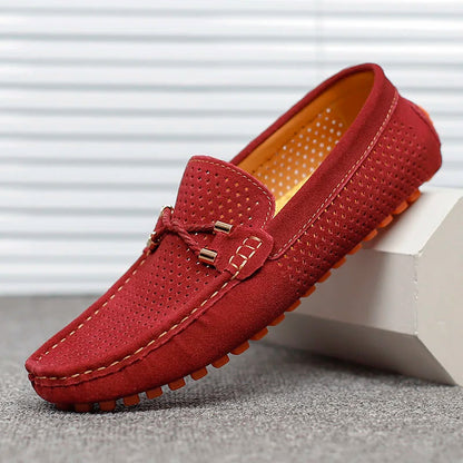 Herren Lederschuhe Atmungsaktiv Bequem